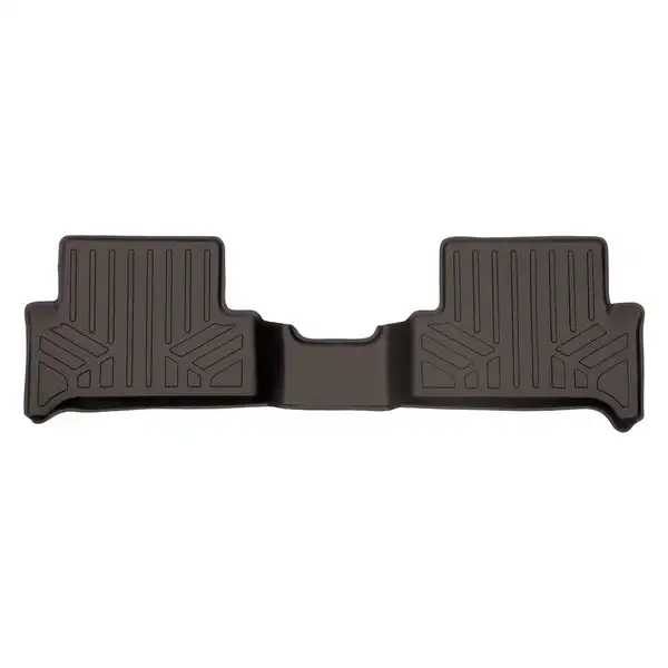 SMARTLINER Custom Fit Floor Mats 2nd Row Liner Cocoa Compatible With 2015-2022 Chevy Colorado / GMC Canyon Extended Cab (SB3227)