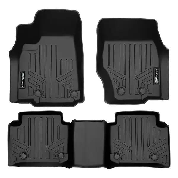 SMARTLINER All Weather Custom Fit Black 2 Row Liner Set Compatible With 2022 Jeep Grand Cherokee WL (SA0674/B0599)
