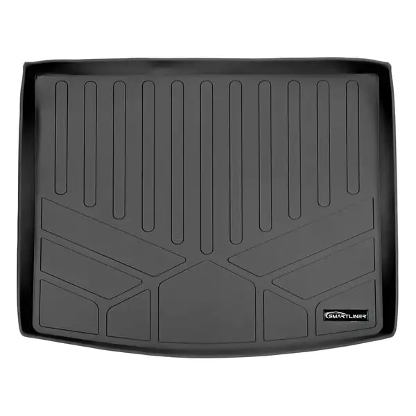 SMARTLINER All Weather Cargo Trunk Liner Floor Mat Black Compatible With 2017-2021 Jeep Compass Top Deck Position Only (SD0331)
