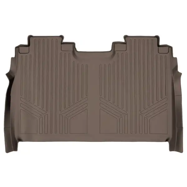 SMARTLINER Custom Fit Floor Mats 2nd Row Liner Tan Compatible With 2015-2022 Ford F-150 SuperCrew with 1st Row Bucket Seats (SB1167)