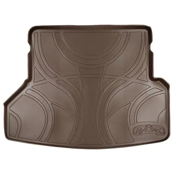 SMARTLINER All Weather Custom Fit Cargo Trunk Liner Floor Mat Behind 2nd Row Tan Compatible With 2008-2013 Toyota Highlander (SD1057)