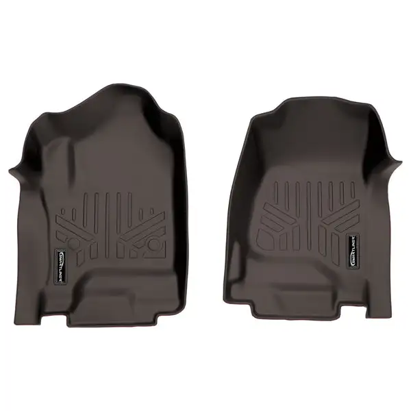 SMARTLINER Custom Floor Mats Liner Cocoa Compatible With 14-18 Silverado/Sierra 1500 - 15-20 2500/3500 HD / Tahoe/Yukon/Suburban/Escalade (SA3136)