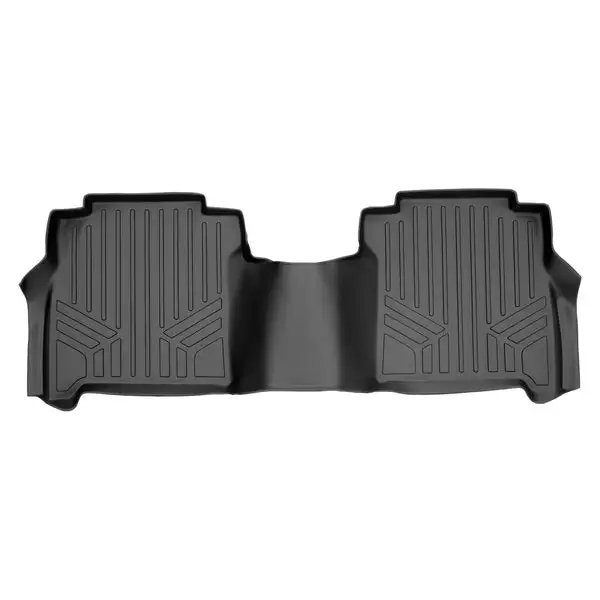SMARTLINER Floor Mats 2nd Row Liner Black Compatible With 2017-2022 Nissan Titan / 2016-2022 Titan XD Crew Cab with 1st Row Bucket Seats (SB0216)