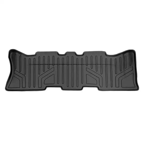 SMARTLINER Custom Fit Floor Mats 3rd Row Liner Black Compatible With 2013-2018 Hyundai Santa Fe with 3rd Row Seat / 2019 Santa Fe XL (SC0114)