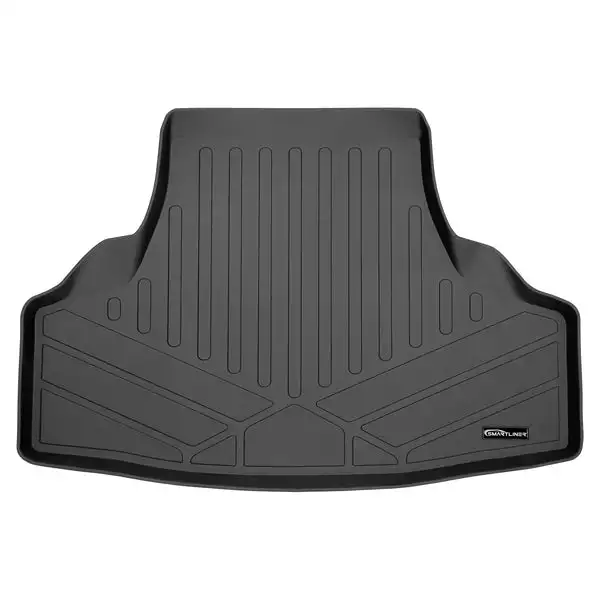 SMARTLINER All Weather Custom Fit Cargo Liner Trunk Floor Mat Black Compatible With 2014-2019 Infiniti Q70 (SD0408)