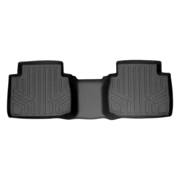 SMARTLINER Custom Fit Floor Mats 2nd Row Liner Black Compatible With 2018-2024 Toyota Camry (SB0330)
