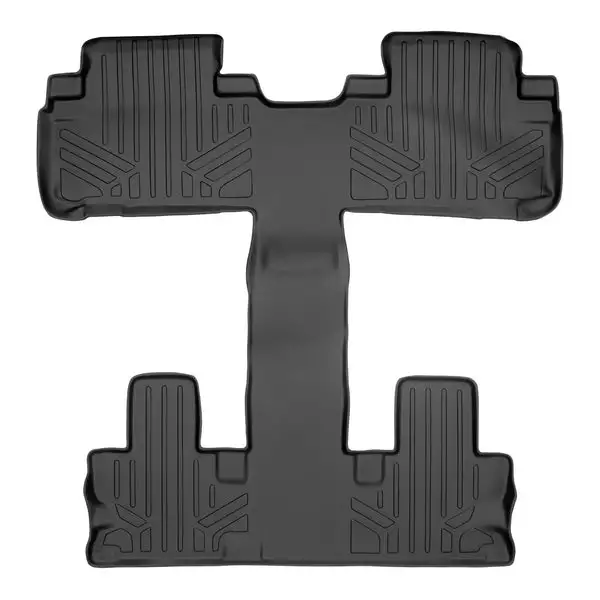SMARTLINER Custom Floor Mats 2nd and 3rd Row Liner Black Compatible With 2014-2019 Toyota Highlander with Bucket Seats (SB0201)