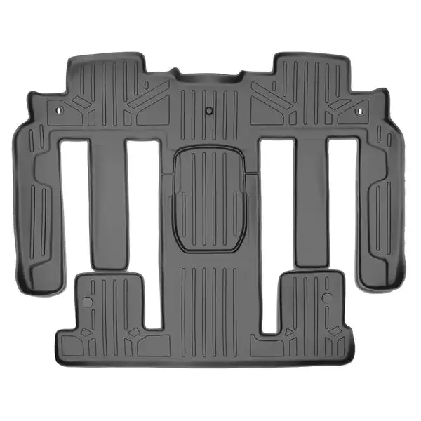 SMARTLINER Custom Floor Mats 2nd and 3rd Row Liner Grey Compatible With Traverse / Enclave / Acadia / Outlook (SB2044)