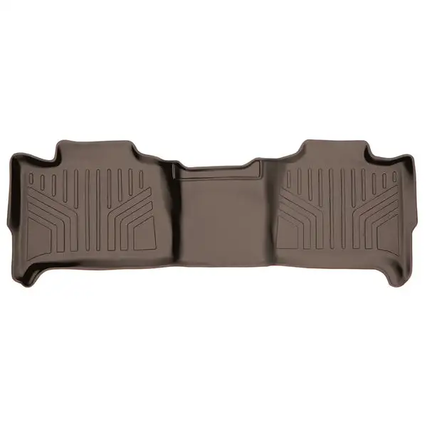 SMARTLINER Custom Fit Floor Mats 2nd Row Liner Tan Compatible With 2007-2014 Tahoe / Suburban / Yukon / Denali and XL Models (SB1015)