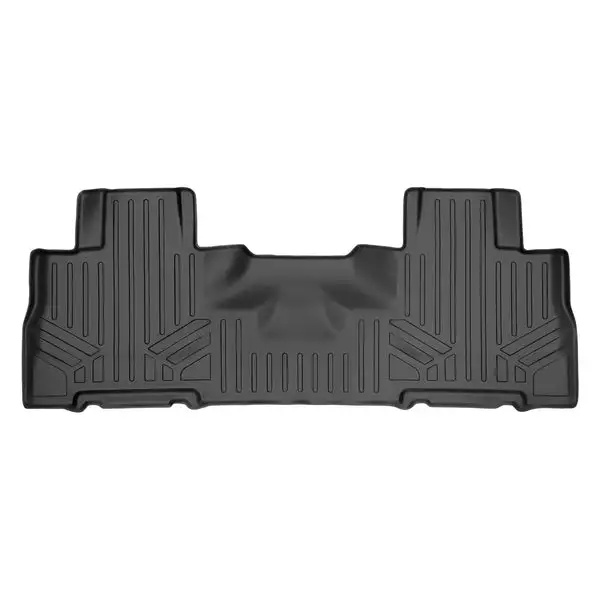 SMARTLINER Floor Mats 2nd Row Liner Black Compatible With 07-17 Expedition / Navigator - with 2nd Row Bucket Seats without Center Console (SB0303)