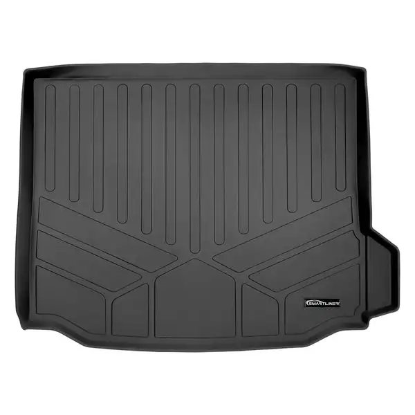 SMARTLINER All Weather Custom Fit Cargo Liner Trunk Floor Mat Black Compatible With 2018-2022 Cargo Fits Without Spare Tire (SD0484)