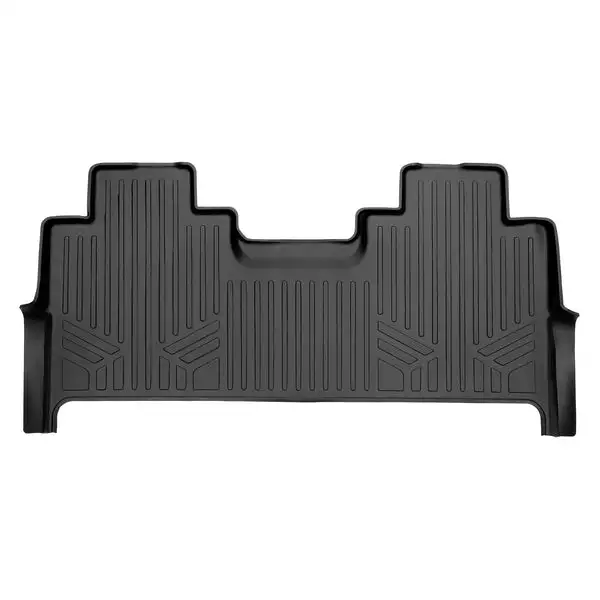 SMARTLINER Floor Mats 2nd Row Liner Black Compatible With 2017-2022 Ford F-250 / F-350 Super Duty Crew Cab with 1st Row Bucket Seats (SB0246)