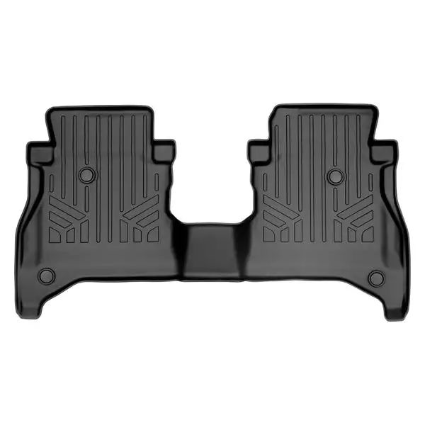 SMARTLINER Custom Fit Floor Mats 2nd Row Liner Black Compatible With 2020-2023 Jeep Gladiator with Non Lockable Rear Underseat Storage (SB0479)