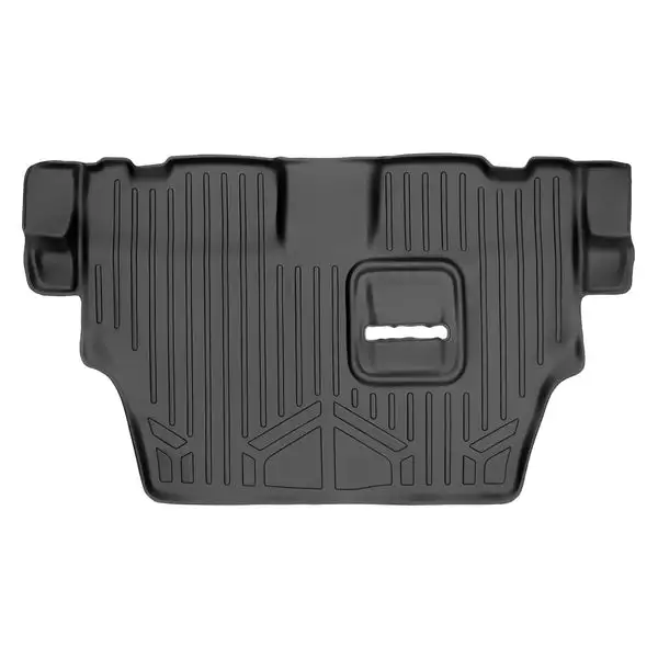SMARTLINER Custom Fit Floor Mats 3rd Row Liner Black Compatible With 2011-2021 Dodge Durango with 2nd Row Bench Seat (SC0071)