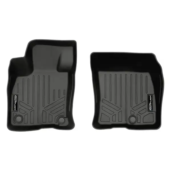 Smartliner All Weather Custom Fit Floor Mats 1st Row Liner Set Black Compatible With 2020-2021 Ford Escape Does NOT Fit Hybrids (SA0477)