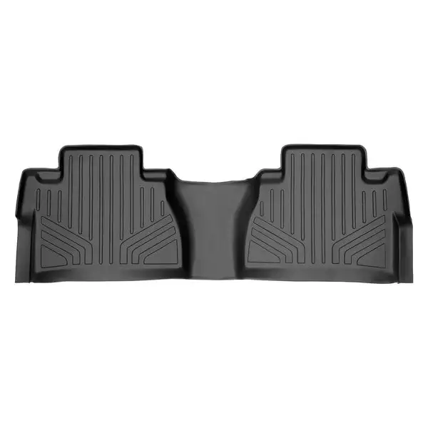 SMARTLINER Custom Fit Floor Mats 2nd Row Liner Black Compatible With 2014-2021 Toyota Tundra Double Cab or CrewMax Cab (SB0146)