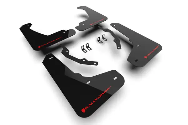 Rally Armor 24-25 Honda Prologue Black Mud Flap - Red Logo (MF144-UR-BLK-RD)