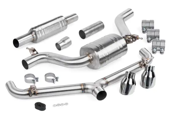 APR Catback Exhaust System (w/ Front Muffler) - GTI (MK7.5) (CBK0007)
