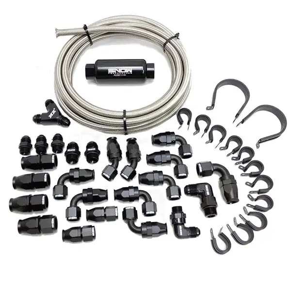 Snow Performance 10an Braided Stainless Fuel Line Kit (SNF-60001)